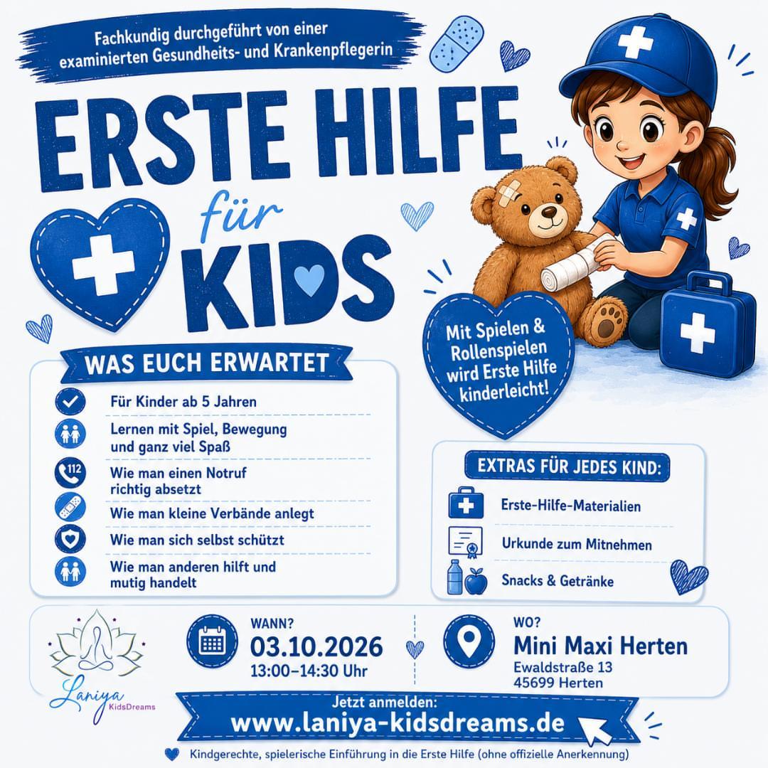 Erste Hilfe für Kids – Flyer